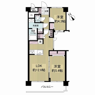 ライオンズマンションお花茶屋の間取図