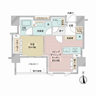 ローレルアイ東中野の間取図