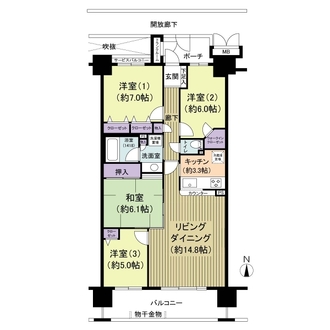 ジースクエアの間取図