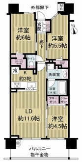 デュオヒルズ小牧の間取図