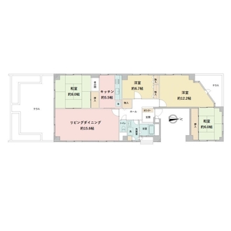 千里中央ローズヴィラの間取図