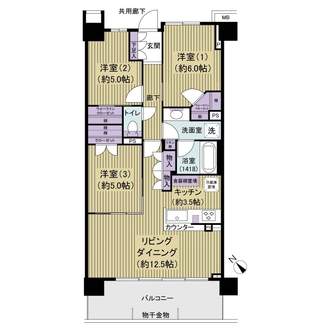 ザ・ガーデンズ稲毛海岸の間取図