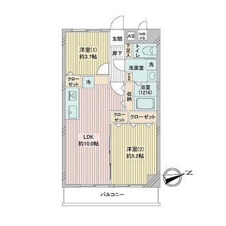 カースル常盤台の間取図