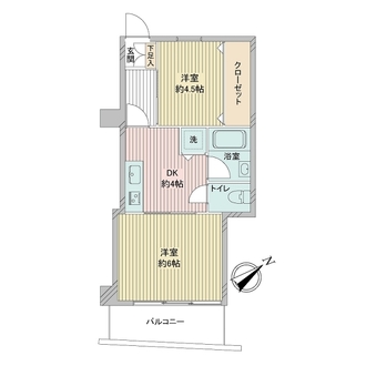 ハイツ旗の台の間取図