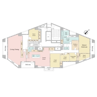 高輪シティハウスの間取図