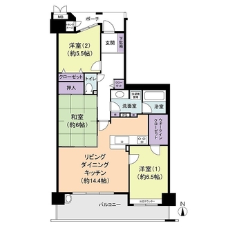 ロイヤルアーク泉ヶ丘の間取図