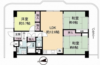 ユニハイム平野の間取図