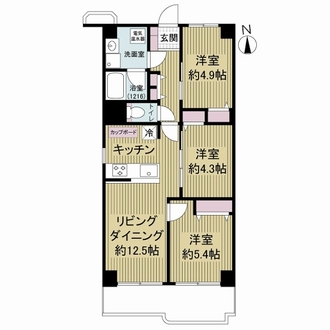 イトーピア鶴見の間取図