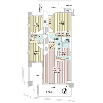 ローレルコート石神井公園の間取図