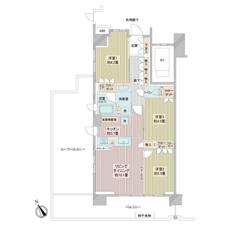 サンリヤン成増アーバンステージの間取図