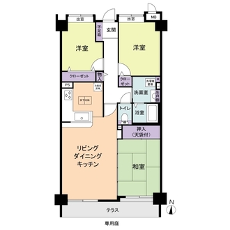 エンゼルハイム鳥飼の間取図