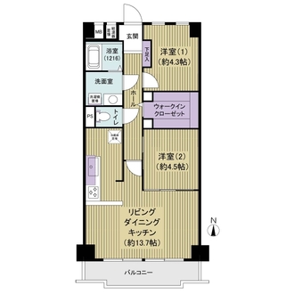 ビレッタ百道の間取図