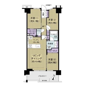 ル・サンク津田沼の間取図