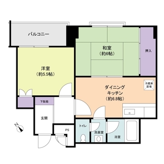 ワコー王子マンションの間取図