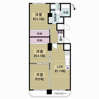 千林コーポの間取図