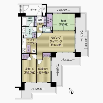 グラン・コート大久保ＩＩセントラルアベニュー１７１の間取図