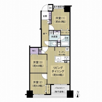 デュオシティ木場公園の間取図