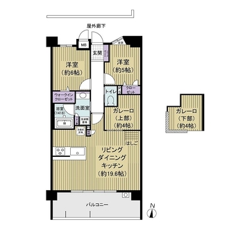 アソシア小笹翠景の間取図