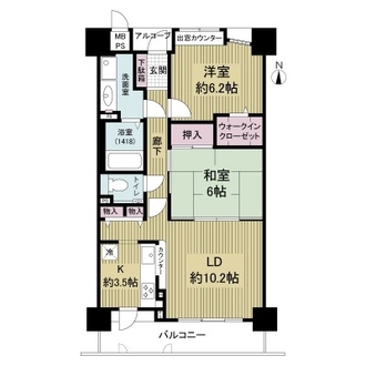 ルイシャトレ本町西の間取図