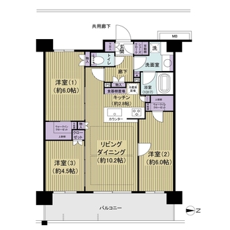 サンクレイドル小岩ＩＩＩの間取図