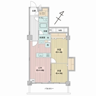 パシフィック文京マンションの間取図