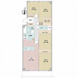 ファミール浜園の間取図