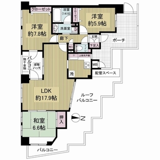 アーバンヴィレッジ須磨アクティスの間取図