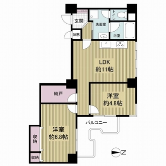 ロイヤルコーポ大手門の間取図