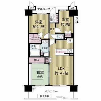パークオアシスの間取図