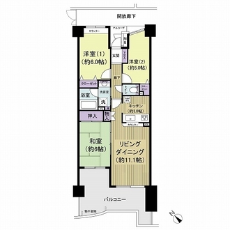 リーベスト西千葉の間取図