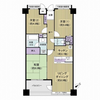レクセルマンション小岩の間取図
