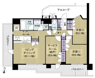 プレシス小岩イーズの間取図