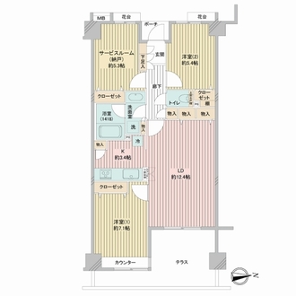 ベルハイム小竹向原の間取図