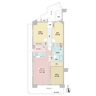 ガーデンスクエア横浜三ツ境の間取図
