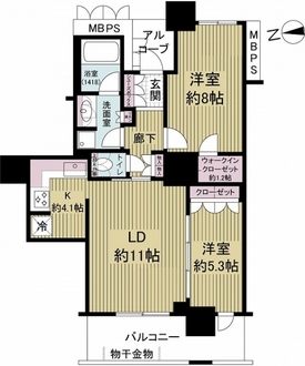 セントプレイスタワーの間取図