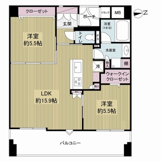 イトーピア扇町プレールメゾンの間取図
