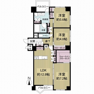 ロイヤルコーポ大手門の間取図
