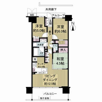 シャリエ金町の間取図