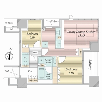 ザ・パークハウス大阪梅田タワーの間取図