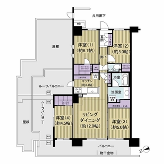 ルネ稲毛東パーク・ザ・レジデンスの間取図