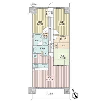 グレーシアガーデンたまプラーザの間取図