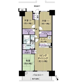 ハーバーレジデンスの間取図