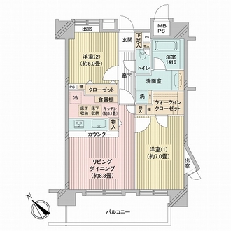 ライオンズマンション渋谷シティの間取図