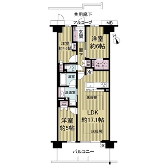 ローレルコート西宮甲子園の間取図