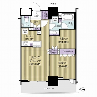 エクセレントザタワーの間取図