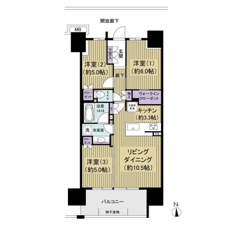ルネ南砂町リバーフィールの間取図
