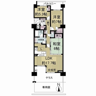ビスタグランデ舞子B棟の間取図