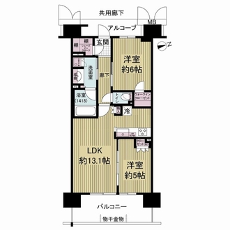 ブランズシティ天神橋筋六丁目の間取図