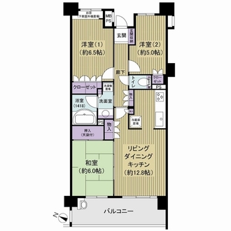 ライオンズ蘇我フォレストマークスの間取図