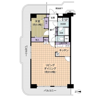 大島スカイハイツの間取図